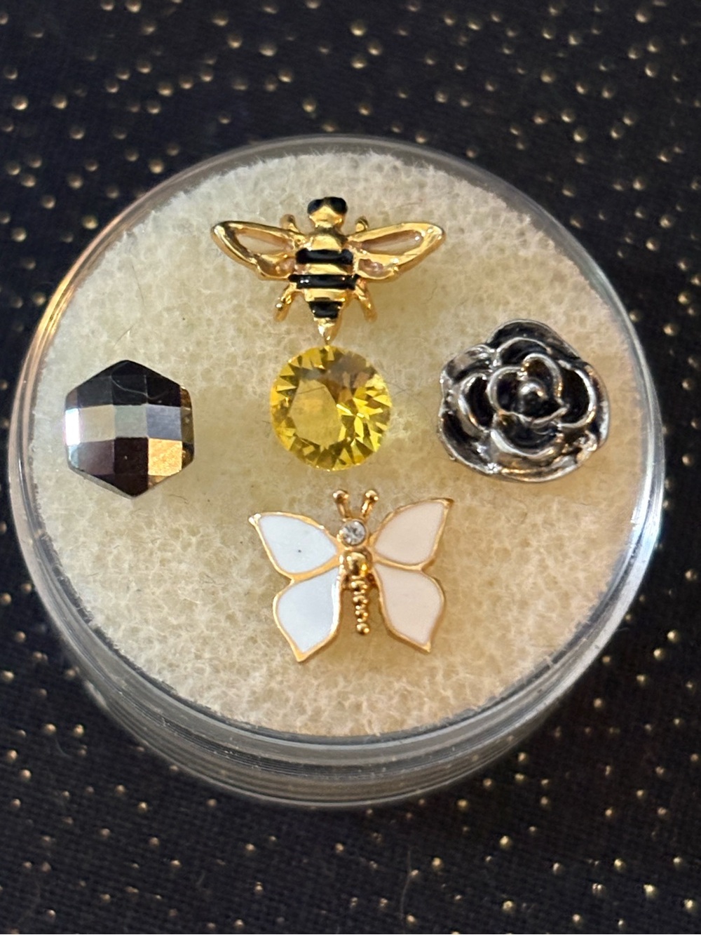 Bee and Flower Origami Owl Charms